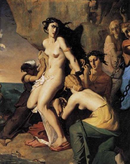 Theodore Chasseriau Andromeda and the Nereids oil painting image